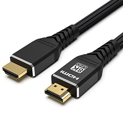 Кабел Anehmeta 8K HDMI 2.1 6 фута/2 м, HDMI кабел и 8K при 60 Hz 4K при 120 Hz, ultra-висока скорост на 48 gbps-Съвместим
