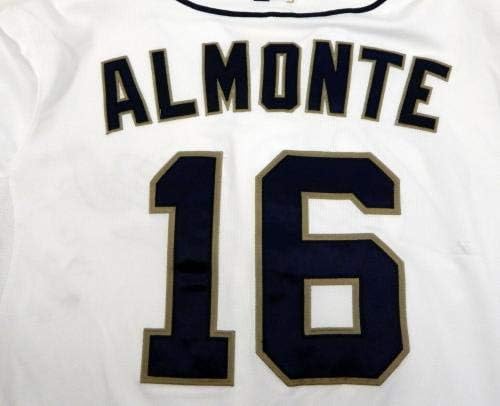 2015 Сан Диего Падрес Абрахам Алмонте 16, Построена в играта Бяла риза - Използваните в играта тениски MLB