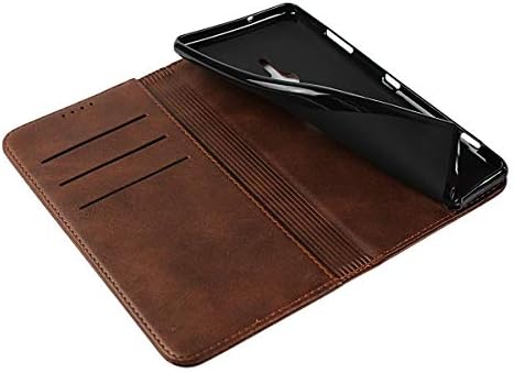 Чанта-портфейл с панти капак за телефон, Кожен калъф-портфейл за Sony Xperia XZ3 Премиум-вегетариански кожен калъф [Противоударная