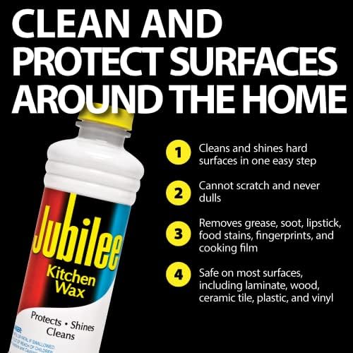 Jubilee Кухня Wax (2 опаковки) - Течна полироль за мебели / За чисти и блестящи повърхности / е Лесен за използване / Премахва