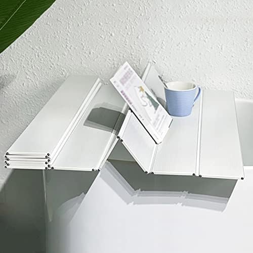 Капак за баня с щори PFCDZDU, флип-надолу табелка от PVC с дебелина 1,2 см, Защита от прах, Изолирующая Делото за баня, Тава за банята за битови удобства, лесен за почистване