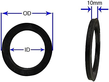 Джанти аксесоари Комплект части от 4-те центрических пръстените на главината диаметър 73 мм до 64,10 мм, поликарбонат