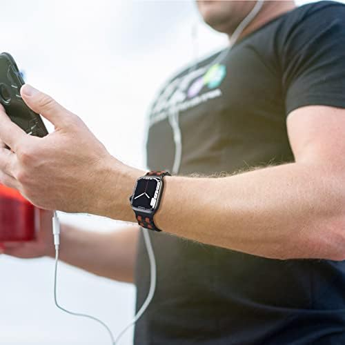 Спортен каишка GELISHI, съвместим с джапанки Apple Watch 49 мм 45 мм 44 мм 42 мм, Дишаща Мек Взаимозаменяеми