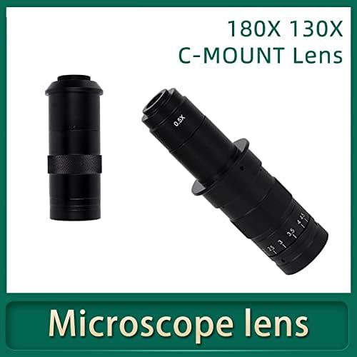 Обзавеждане за лабораторен микроскоп 180X 130X Промишлен Видеомикроскоп Камера, Обектив, Аксесоари за микроскоп (Цвят: