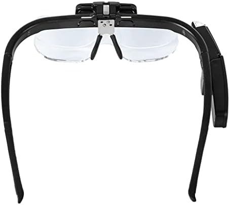 XIULAIQ Лупа с леки Сгъваеми очила Перезаряжаемое Лупа Инструмент за Четене на Ремонт 3 лещи Регулируеми (Цвят: