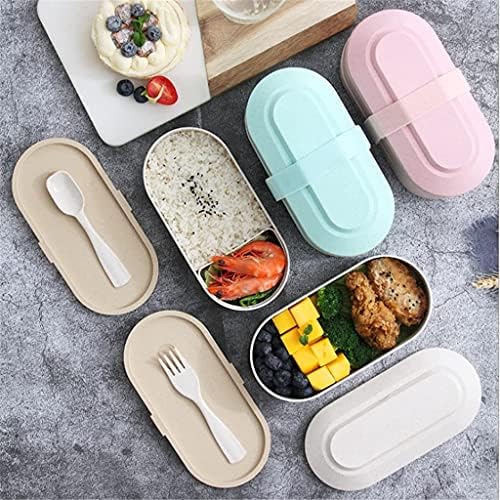 Lunchbox Съм Japanischen Stil Weizenstroh Tragbare, Auslaufsichere Salatschüssel Mit Mikrowellengeeignetem Студентски Bento