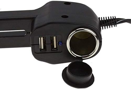 Закрепване на облегалката за глава с USB порт Navitech 4.2 A с вградено зарядно за кола устройство, Съвместим с