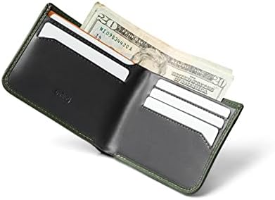Bellroy Hide & Seek, тънък кожен портфейл, са на разположение версия на RFID (максимум 12 карти и пари в брой) - RangerGreen