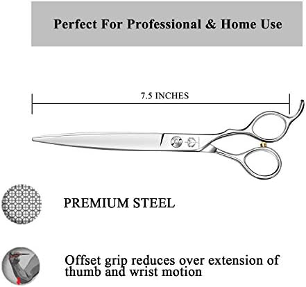DRAGON RIOT 7,5 Професионални ножици за грижа за домашни любимци за гъста вълна, ножица за подстригване на кучета