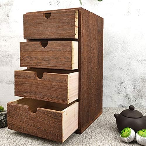 Anncus AAAK -Дървена кутия Кутия за съхранение на Дървен Скрин на Бижута, Козметика Организатор Офис за Декорация на Дома
