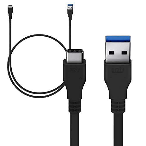 Кабел за бързо зареждане на USB 3.0 Type-C и пренос на данни Съвместим с Samsung Galaxy S20 Ultra 5G! (18 W черен, 1 М 3,2 метра)