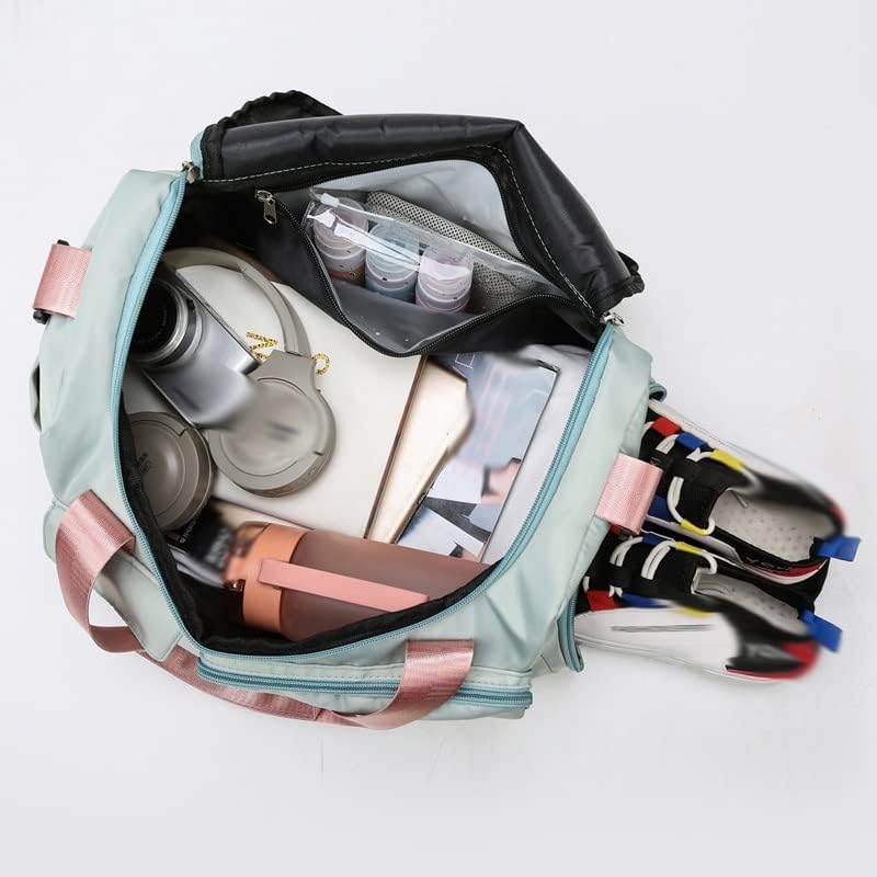 EODNSOFN Външни Непромокаеми Найлонови спортни чанти за Фитнес, Тренировочная Пътна чанта за Фитнес, килимче за