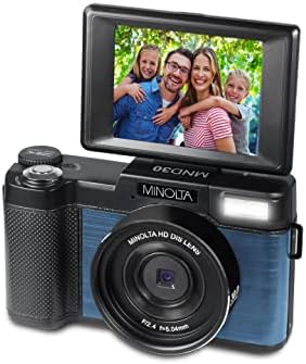 Цифров фотоапарат Minolta MND30 с резолюция от 30 Мегапиксела /2,7 Към Ultra HD (син)