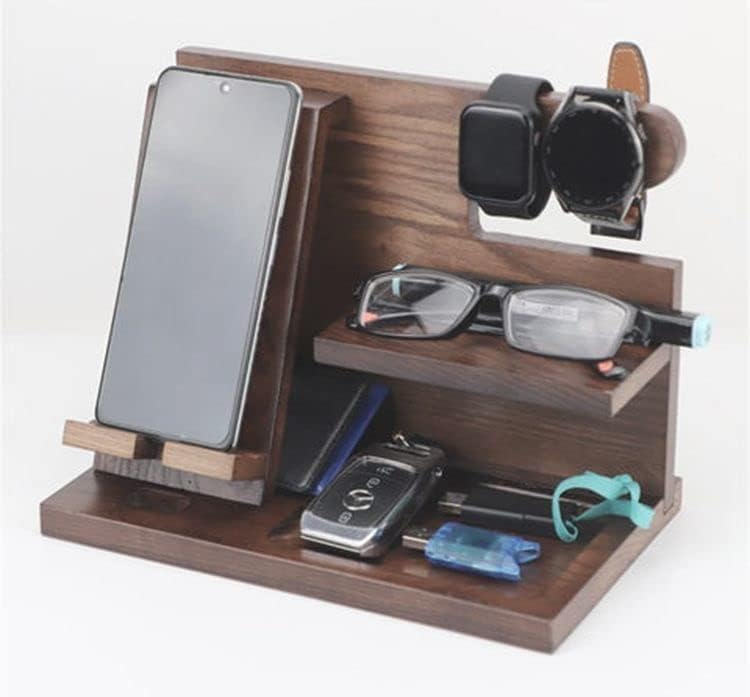 Подаръци за мъже - Дървена зарядно устройство за телефон за мъже - Персонални Дървена зарядно устройство за телефон,