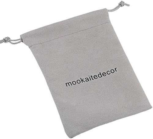 Комплект mookaitedecor: Камъни Чакра от 7 части с гравирани английски символи, Полирани палмови камъни и