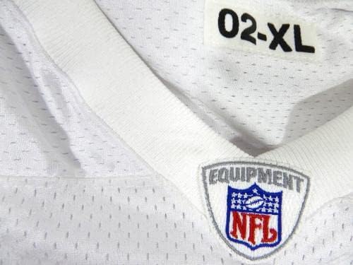 2002 San Francisco 49ers 8 Game Пуснати на Бялата обучение фланелка XL DP29092 - Използваните тениски Без подпис за игри в NFL