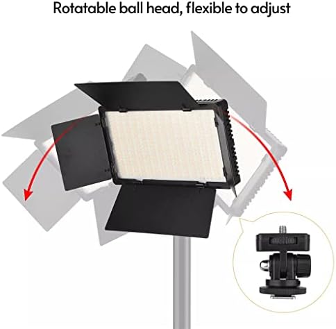 MXIAOXIA led Лампа за Видеозаснемане Светлинна Лента 600 led S 3200-5600K 1/4 Химикалка Корона с Винт за Снимане На Живо