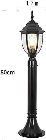 SFRIDQ Външна Алуминиева Лампа с Висок стълб В Европейски Стил, Улично Осветление за двора, Вилата, Озеленяване,