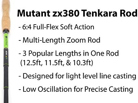 Риболовен прът DRAGONtail Mutant zx380 Zoom 3 дължина Tenkara (Меко удилище)