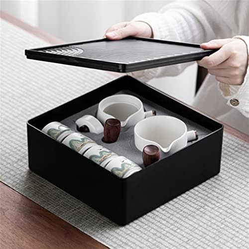 GENIGW Пътен чай малък преносим открит Японски чайник за домашна употреба, кунг-фу, чаена чаша с чайным тава