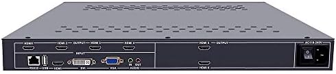 iseevy 6-Канален Видеостенный Контролер 2x3 3x2, HDMI, DVI, VGA, USB Видеопроцессор с Горивото RS232 за свързване на 6 телевизори