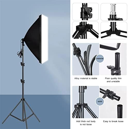 Софтбокс за фотография ZLXDP Светлинното Софтбокс със Статив E27 Фотографска Лампа на Системата за Непрекъснато осветление за фото студио (Цвят: D, размер: 160 см)