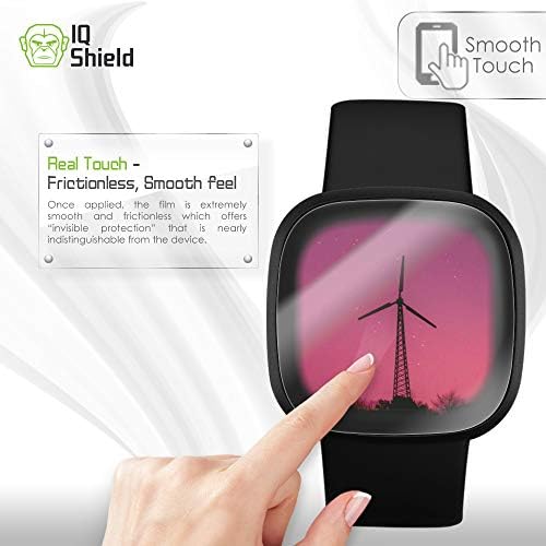 Защитно фолио IQ Shield, която е съвместима с антипузырьковой прозрачно фолио Fitbit Versa 3 (6 опаковки)