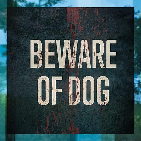 CGSignLab | Пазете се от кучето Призрак на Старата ръжда, Цепляющегося за прозорец | 24 x24