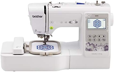 Швейно-вышивальная машина Brother SE600, 80 Рисунки, 103 Вградени бод, Компютърно, Зона за пялец 4 x 4 и шпульки за шиене