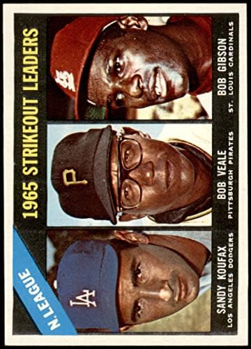 1966 Начело брой 225 отпадат от лидерите на НЛ Боб Гибсън / Санди Куфакс /Боб Вилиците Кардиналс/Доджърс/Пирати (Бейзболна