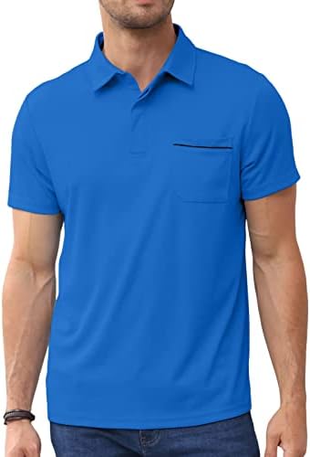 Мъжки Спортни ризи Поло Lexiart за голф - Бързосъхнеща тениска с къси ръкави За тренировки с къс ръкав