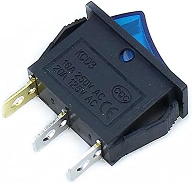 SVAPO 1 бр. захранване KCD3 15A/20A 125 В/250 В 3-пинов кулисный ключ Бял цвят, прозрачен силикон Водоустойчив Защитно покритие, правоъгълник (Цвят: зелен)