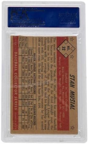 Стан Музиал Подписа Бейзболна картичка 1953 г. Bowman 32 St. Louis Кардиналите PSA Good 2 - Бейзболни картички с автограф