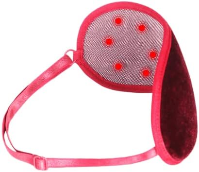Магнитна маска за очи Follsy с далечен инфрачервен радиация Sleep Shade Авиационна маска за очи Sleep Подходящ за мъже и жени-Червен