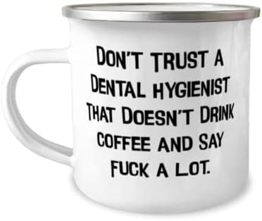 Подаръци за зъболекар-хигиенист Inspire, Не се доверявайте на зъболекар-гигиенисту, който не пие, Чаша за зъболекар-хигиенист