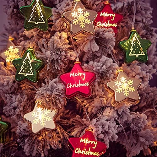Украса за Коледната елха С Топки, Осветление за Коледни топки, Външни Струнни инструменти осветителни тела, Paste от