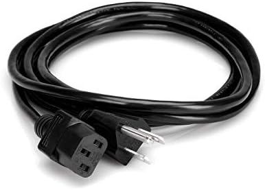 Захранващ кабел Hosa PWC-140.5, от IEC C13 до NEMA 5-15П, 6 инча
