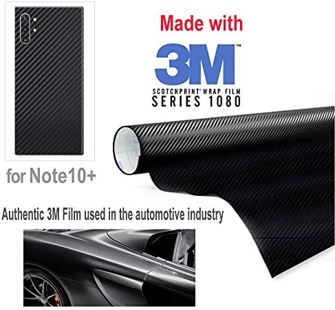 Note 10 Plus Skin Carbon Fiber 3M Фолио за Galaxy Note 10 Plus Skin Wrap Защитно Задното Стъкло Тънка 3D Елегантен