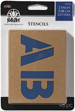 Хартиени листове FolkArt, Размер на буквите 1-1 / 2 инча, Ценна опаковка