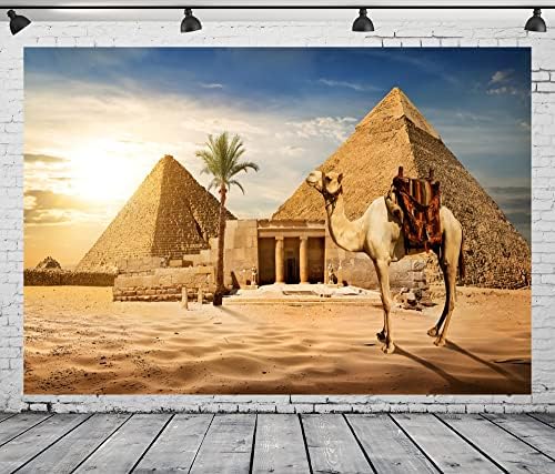 BELECO 20x10ft Плат Египет Пирамидата на Фон на Снимка Древнеегипетская Пирамида Camel Фон на Сцената Пустинята на