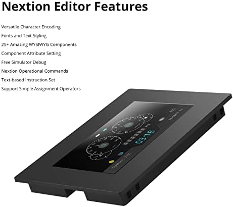 Nextion 4,3 дисплей HMI Intelligent Series NX4827P043-011C-Y Капацитивен сензорен LCD-TFT екран, 480*272 с корпус, дисплей