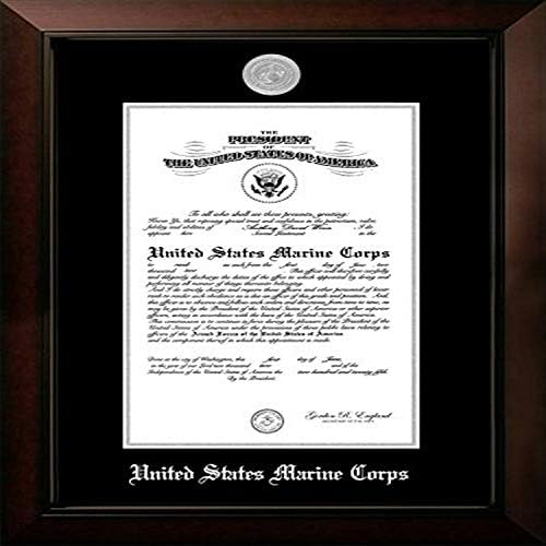 Кампусные изображения MACLG0028.5x11 Морски сертификат за Актуално рамка със Сребърно Медальон, 8,5 x 11
