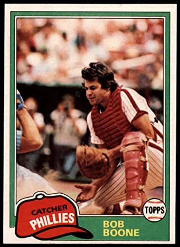 1981 Topps 290 Боб Буун Филаделфия Филис (Бейзболна картичка) EX/MT Phillies