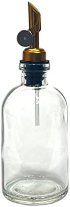 Флакон от Прозрачно стъкло Blush Apothecary на 8 унции с Метален накрайник за зареждане | Масла, Оцет, Кафе Сиропи, Течност
