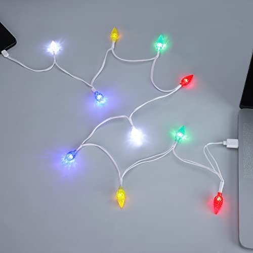 Led Коледна Лампа, захранващ Кабел Зарядно за Телефон, USB-Кабел за зареждане, Подарък за телефон 12/11 Pro/XS/XS