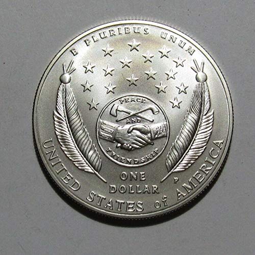 2004 Двухсотлетие Люис и Кларк един Незабравим Блестящ сребърен долар, Без да се прибягва Красив БУ Монетен