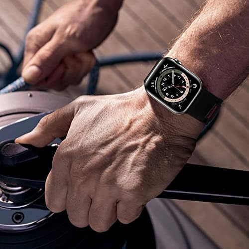 VISOOM е Съвместим с каишка на Apple Watch за мъже - Найлонови въжета Apple Watch 42 мм / 44 мм / 45 мм, серия