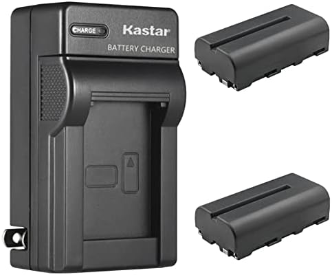 Kastar 3-Pack NP-F550/NP-F570 Подмяна на батерията и стена зарядно устройство ac адаптер за карбонового плъзгача Konova P1