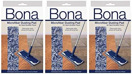Подложки за избърсване на прах от микрофибър Бона - 3 опаковки (3), Подходящи за 4x15 BonaMop