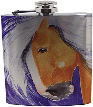 Sunshine Cases Palomino Цигански Cob Horse Art by Denise Имат Фляжка за Алкохол от неръждаема стомана Every